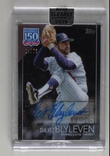 2019 Topps Clearly Authentic Black /75 Bert Blyleven #YBP-BB Auto HOF 0a6