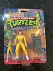 April O’Neil NO STRIPE Action Figure Ninja Turtles 10-Back 1988 Made In MACAO!!