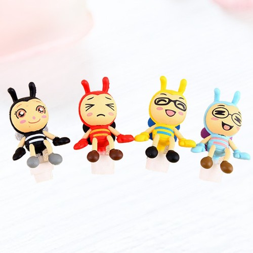 4pcs 3,5 mm Anti -Staubstopfen Cartoon Mischmuster Kopfhörerstecker - Zdjęcie 12 z 12
