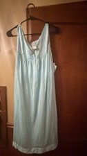 Vintage Vanity Fair Blue Sleeveless Nightgown-Size XL-Tag On-Never Worn