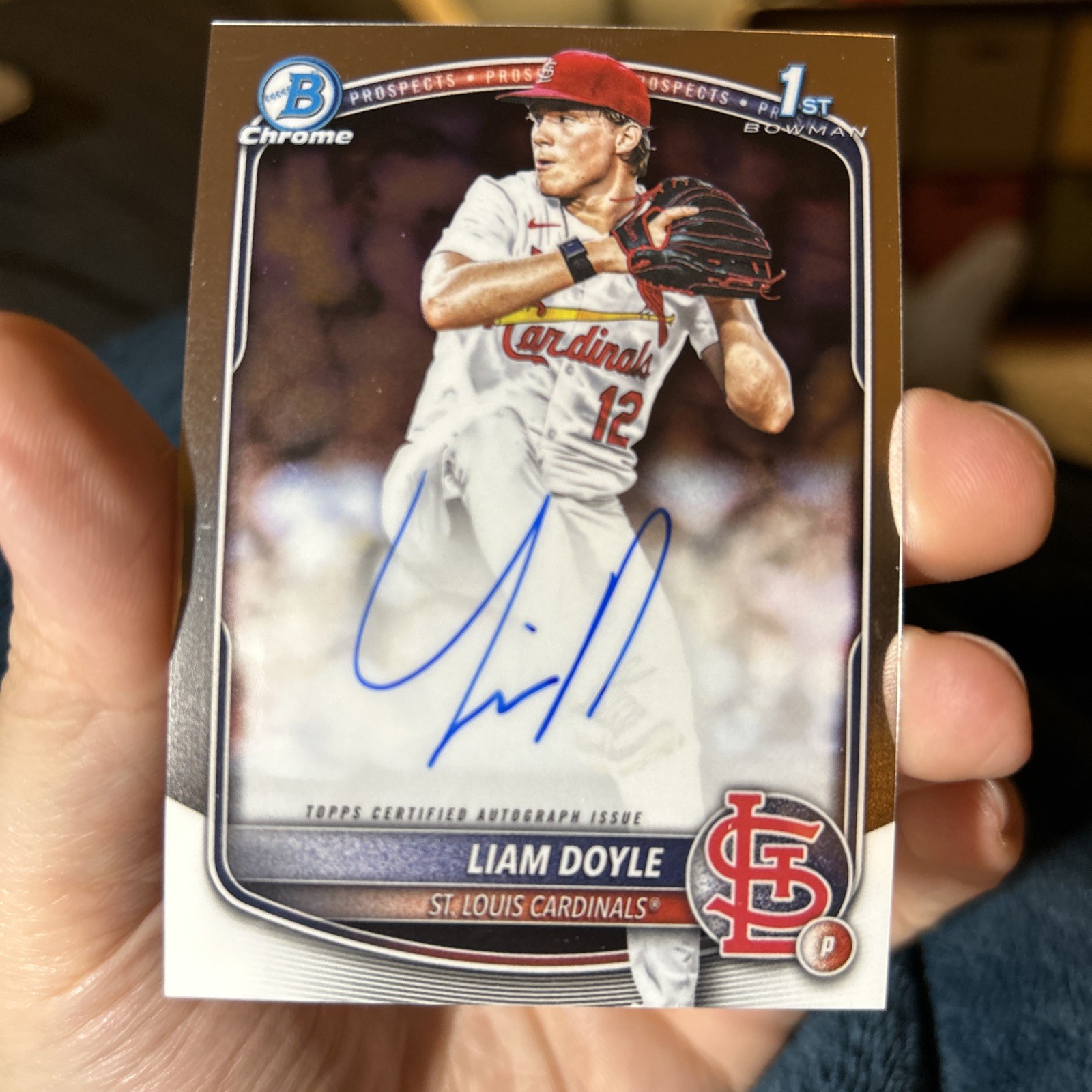 2025 Bowman Draft - Chrome Prospect Autographs Liam Doyle #CPA-LD (AU, RC)