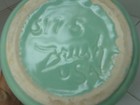 Vtg BRUSH McCoy Aqua Flower Pot  Planter 517-5 w/ Attached Saucer~Super Nice! — photo 6