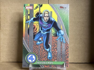 2026 Topps Finest Fantastic Four [Rare] Invisible Man Chrome Refractor 93 Marvel
