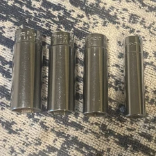 4 Snap On Tools 1/4" Drive 6 point Sockets- STM18, STM16, STM14 & STM11