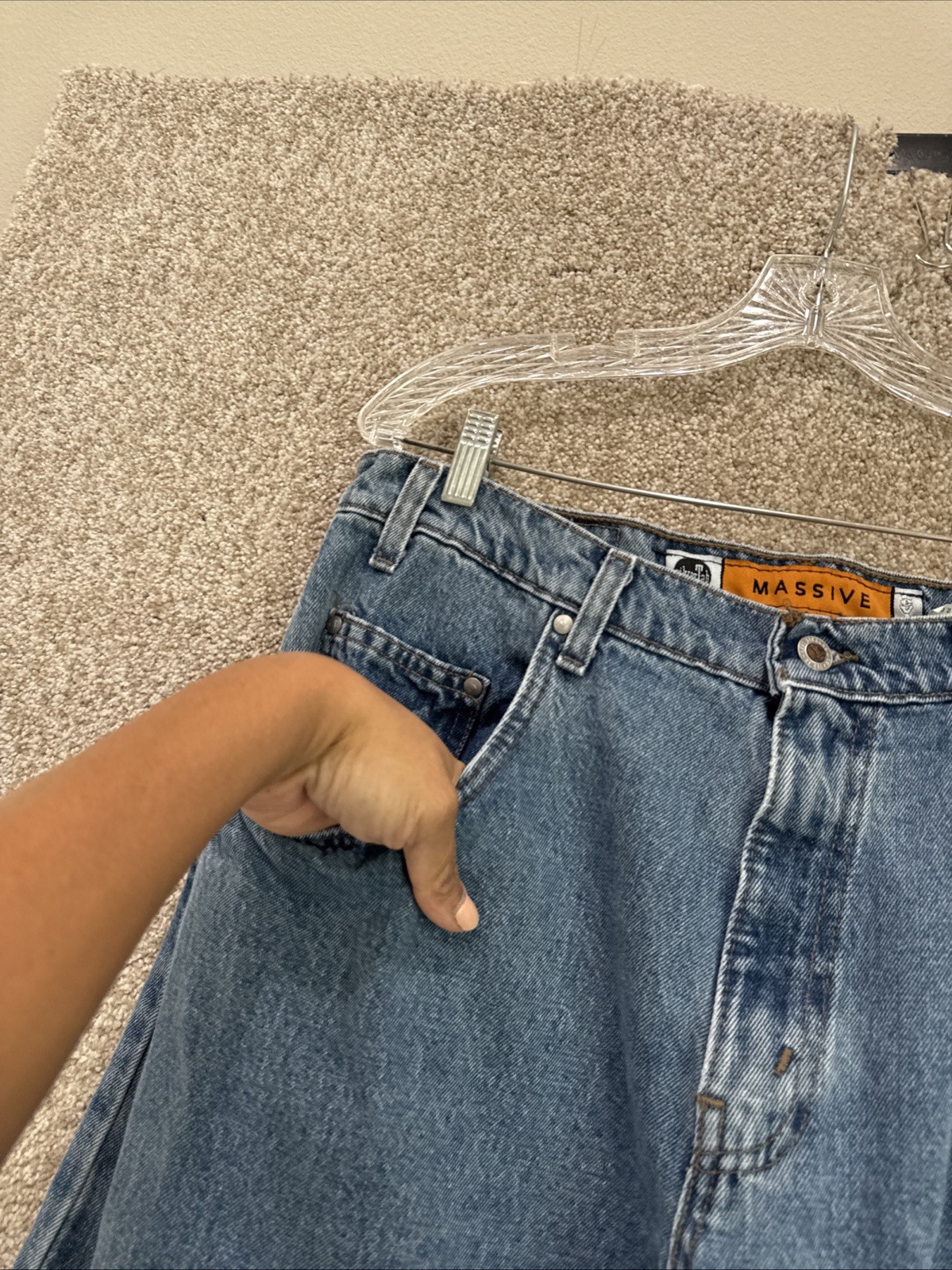 Vintage 90s Levi's Silvertab Massive Big Bang Wide Baggy Jeans Jnco 34x34 Skater