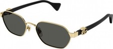 NEW Gucci GG 1593S Sunglasses 001 GOLD 100 AUTHENTIC