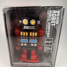 Pencil Sharpener Kikkerland Walking Robot Wind Up Toy