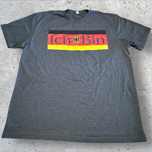 EPCOT Germany Pavilion Ich Bin T-Shirt Men's XL Gray Disney World Graphic Tee