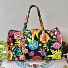 Deadstock borsa vintage anni 90 Ken Scott tela floreale botte made in Italy manico borsetta