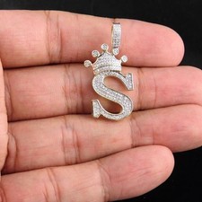 2Ctw Real Moissanite Initial D Letter Layered...