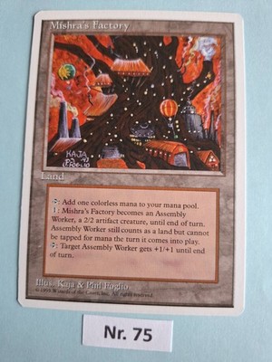 1x Mishras Fabrik / Mishrah's Factory EN - NM - (1995) 4. Edition -  Magic MTG