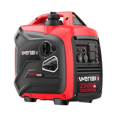 AMERISUN 2500-Watt Gas Powered Portable Inverter Generator, CO Sensor, Super ...