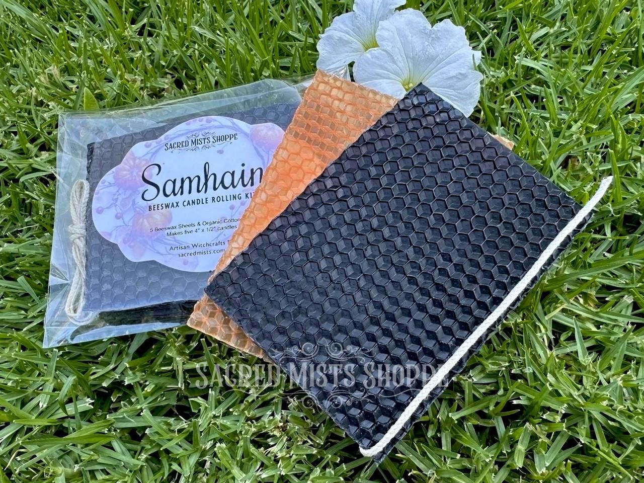 Samhain Beeswax Candle Rolling Kit for Spell Candles, Candle Making, Handmade Ca
