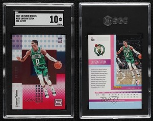 2017-18 Panini Status Rookies Red /299 Jayson Tatum #128 SGC 10 GEM Rookie RC
