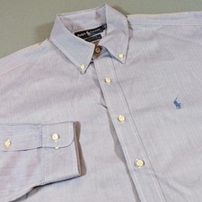 Ralph Lauren Yarmouth Oxford Button Down Shirt Mens Size 16 32/33