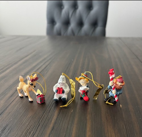 Rudolph Island Misfit Toys Christmas Ornaments Set of 4 Bumble Hermey Yukon - Picture 2 of 12