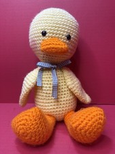 Handmade Crochet Duck, Soft and Cadley   Adorable Gift 