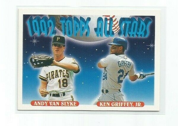 KEN GRIFFEY JR / ANDY VAN SLYKE 1993 TOPPS '92 TOPPS ALL-STARS