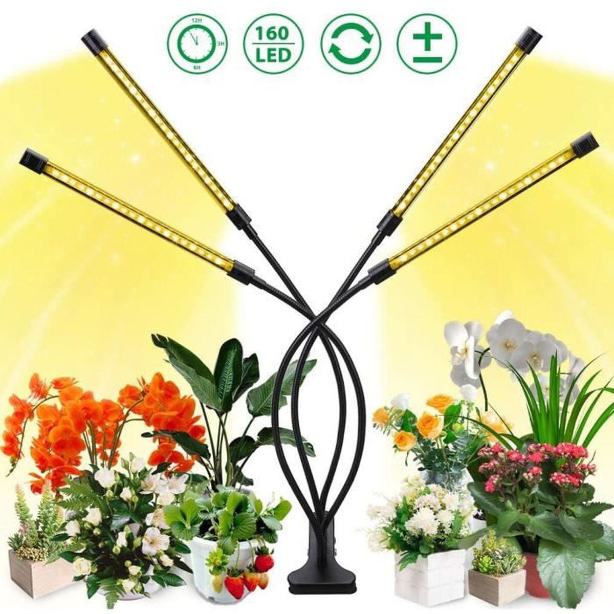 Lampe de croissance 40W pour créer un potager d'herbes aromatiques en cuisine