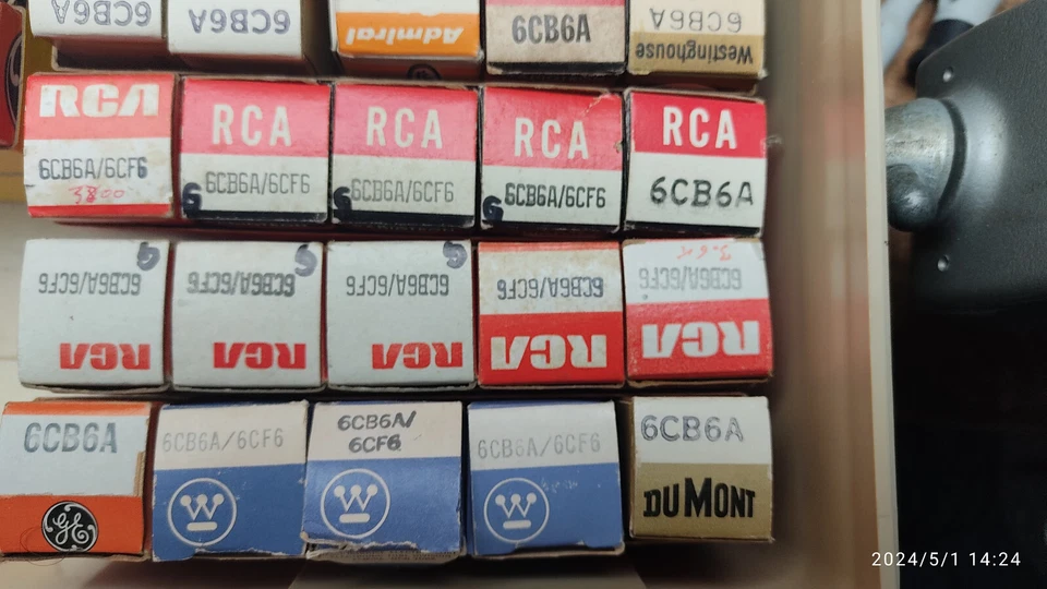 TUBE6CB6A 6CF6 RCA + WESTINGHOUSE NOS NIB - Photo 1/1
