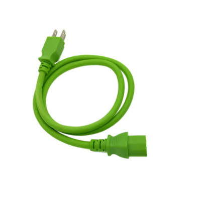 Green 3 FT COMPUTER POWER SUPPLY AC CORD CABLE WIRE FOR HP DELL ACER DESKTOP PC
