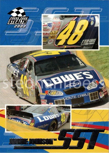 2002 - 2010 Press Pass Jimmie Johnson Base Parallel Insert You Pick the Card - Picture 22 of 42