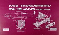 1958 Ford Thunderbird KöRper Und Innenraum Montage Manuell T Vogel Rand