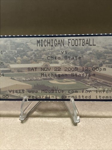 Michigan vs Ohio State 11/22/2003 College Football Ticket Stub Clinch Big Ten - Picture 7 of 12