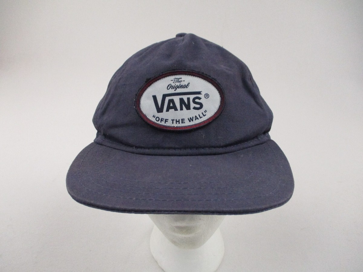 Vans Hat Cap Logo Gray One Size Panel Snapback Brim