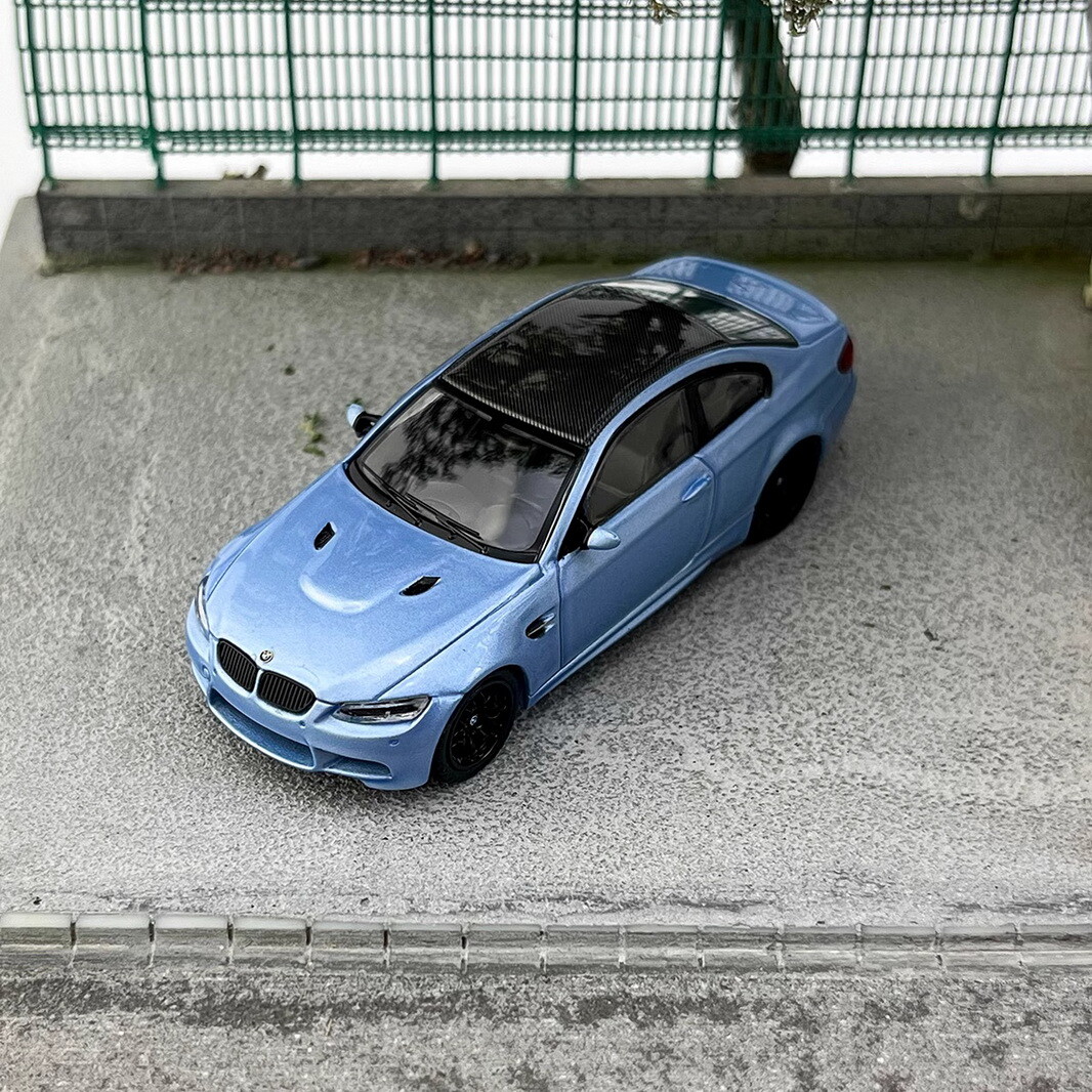 Fine model 1/64 Scale M3 Coupe E92 Azure Diecast Car Model Toy