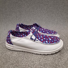 Hey Dude Wendy Women's Shoes Size 6 Leo Americana USA Slip On Comfort Casual