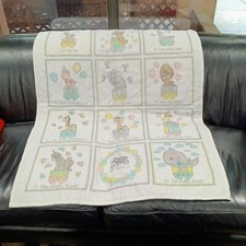Precious Moments Counting Handmade Baby Quilt Blanket Comforter 44" X 34" NWT