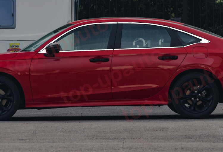 For Honda Civic 2022-2023 Steel Chrome Window Trim Strip Molding Cover 14PC