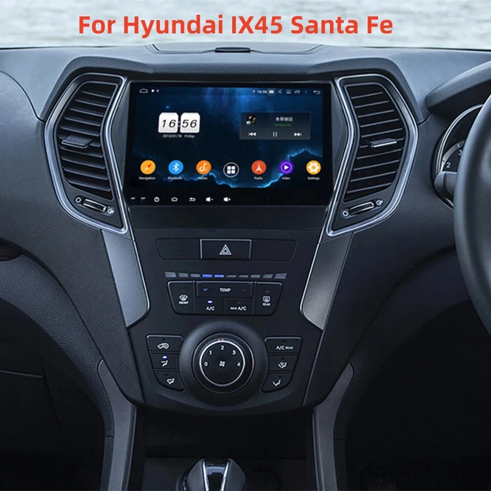 32GB For Hyundai Santa Fe IX45 2013-2018 Android 13 CarPlay Car GPS Stereo Radio - Image 3 of 4