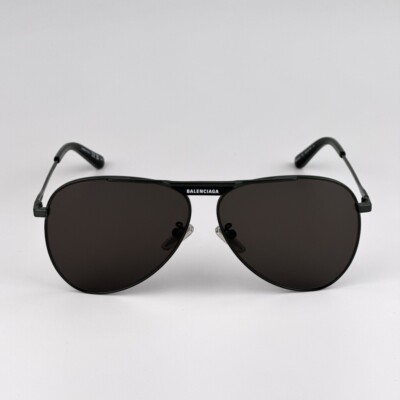 Balenciaga Men AUTHENTIC Sunglasses Grey Pilot BB0244S 001 BRAND NEW