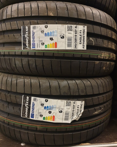 2X NEW GOODYEAR ASYMMETRIC 5 245/35 ZR19 XL 93Y CAR TYRES 245 35 19 ...