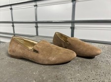 Birdies Starling Women  s 8.5 Slippers Shoes Flats Tan Brown Latte Suede