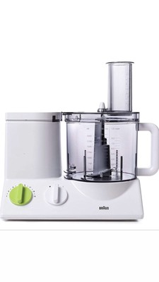 Braun Fp3020 12-Cup Food Processor Ultra Quiet Powerful European Made With German Engineering Includes 9 Attachment Plus Bonus Mini Processing Bowl (8021098771032)