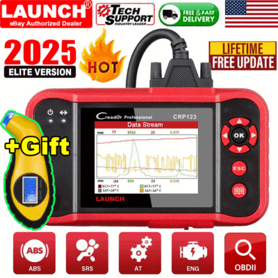 2026 New LAUNCH X431 CRP123 OBD2 Diagnostic Scanner ABS SRS Fault Code Reader