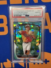 2023 Bowman Chrome Sapphire Aqua Jackson Holliday SP #BCP-227 PSA 10 Orioles