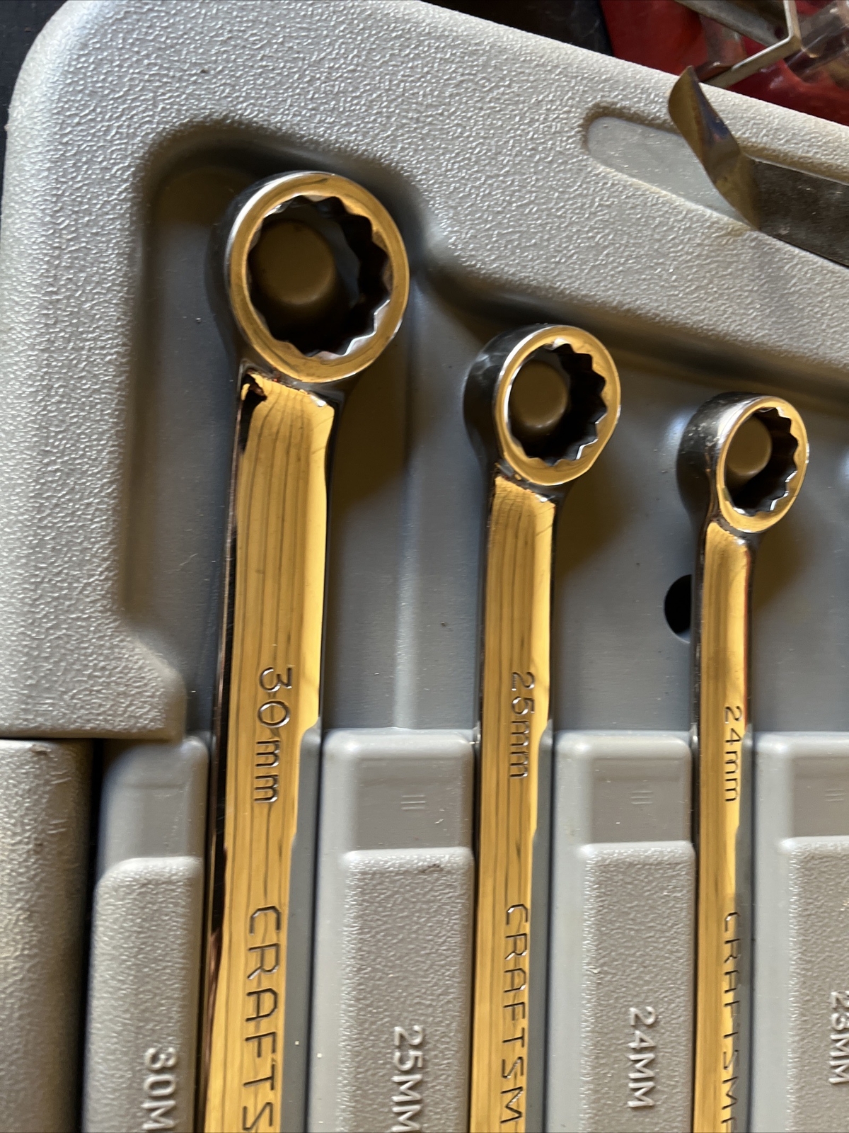 Craftsman USA 5 Piece Long Professional METRIC Large Size Wrench Set