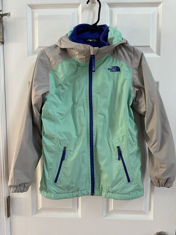 The North Face 3 In 1 DryVent Jacket Youth Large 14/16 Mint Gray (Description)