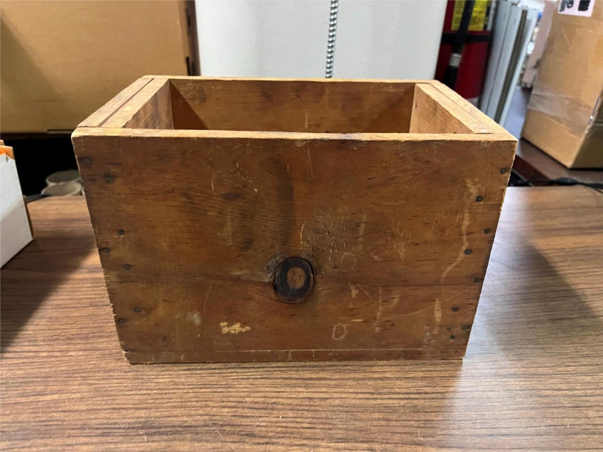 VTG Antique Original Wooden Shipping Crate w/ Railway Express