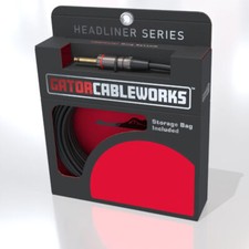 Gator Cableworks Headliner Series Instrument Cable, Straight to Same - 10 Foot