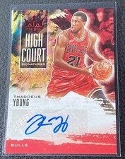 2019-20 Panini Court Kings High Court Signatures Ruby Auto Thaddeus Young 19/99