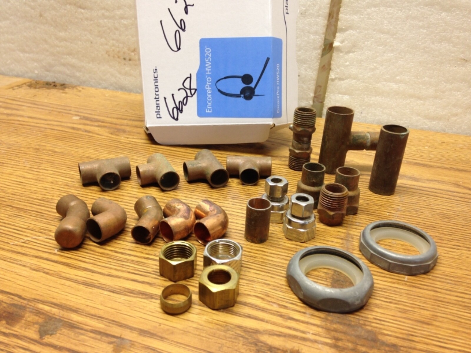 Copper Brass Fittings for Water Lines Bundle of 24 NEW AND USED 