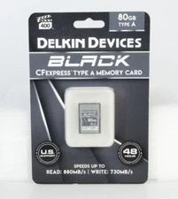 Delkin Devices 80GB BLACK CFexpress Type A Memory Card - NEW!