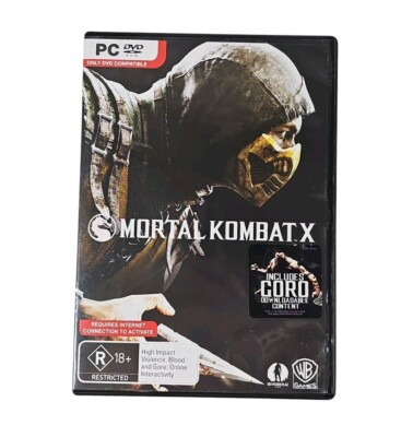 Mortal Kombat X PC Game CD R18+ R0 High Impact Gore Fighting Adventure Steam Req