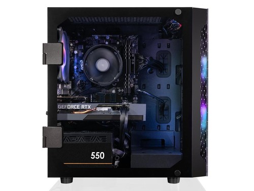 CLX SET Gaming Desktop - AMD Ryzen 5 5500 3.6GHz 6-Core Processor, 16GB DDR4 Mem - Picture 2 of 6