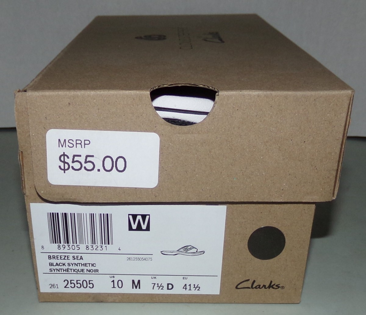 Clarks Cloudsteppers Women's Breeze Sea Black Size 10 Synthetic